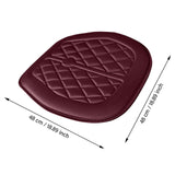 Car Seat Cushion, Driver Seat Cushion with Comfort Memory Foam & Non-Slip Rubber Bottom, Car Seat Pad Works with 95% of Vehicles and Office Chair or Home 48x48cm/18.89x18.89 inches Coffee