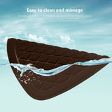 Car Seat Cushion, Driver Seat Cushion with Comfort Memory Foam & Non-Slip Rubber Bottom, Car Seat Pad Works with 95% of Vehicles and Office Chair or Home 44x48cm/17.32x18.9 inches Wine