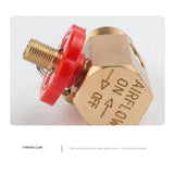 Air Tank Repair Kit W/Safety Valve, Pressure Gauge and 4 Feet Hose Assembly for Portable Carry - Front View