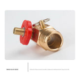 Air Tank Repair Kit W/Safety Valve, Pressure Gauge and 4 Feet Hose Assembly for Portable Carry - Top-Down View