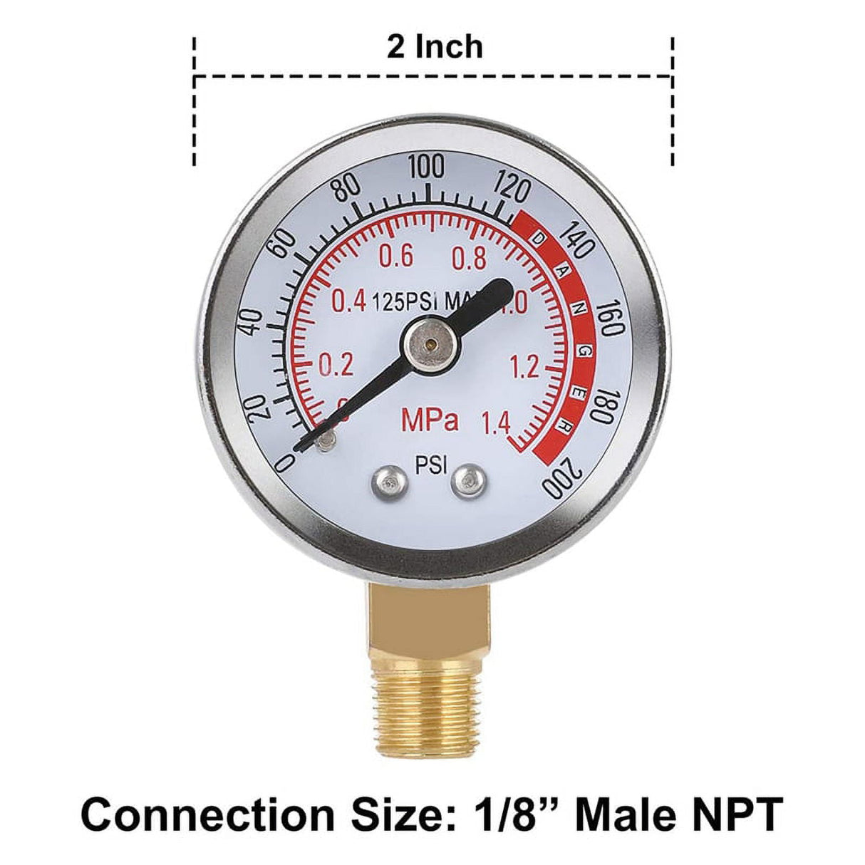Air Tank Repair Kit W/Safety Valve, Pressure Gauge and 4 Feet Hose Assembly for Portable Carry