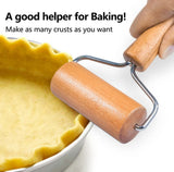 Wooden Rolling Pin Small 9.5cm Non-stick Dough Roller