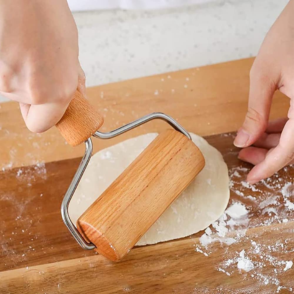 Wooden Rolling Pin Small 9.5cm Non-stick Dough Roller