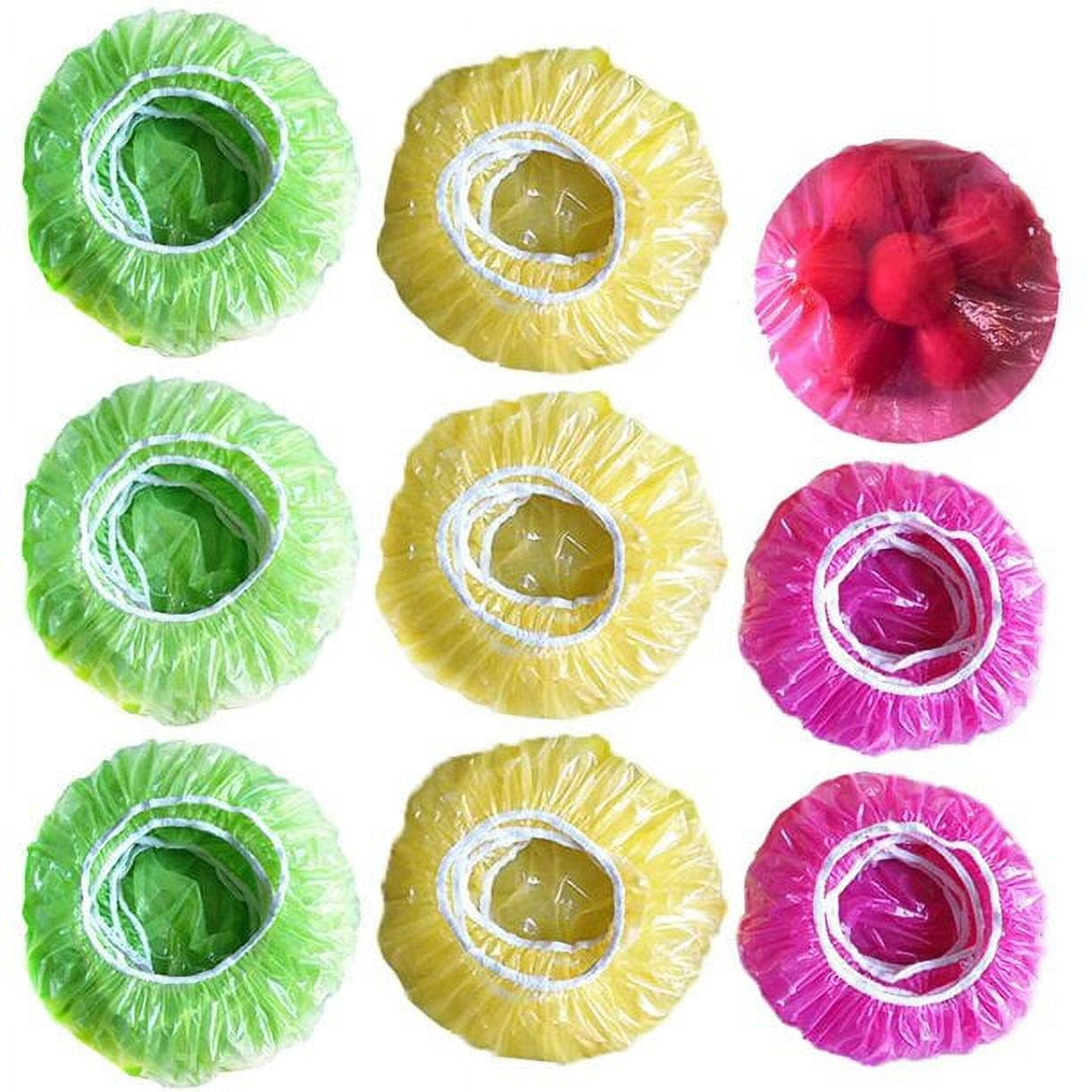 Elastic Food Storage Covers Reusable Stretch Plastic Wrap Bowl Covers Elastic Alternative to Foil for Family Outdoor Picnic 3 Size (60) Other