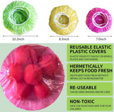 Elastic Food Storage Covers Reusable Stretch Plastic Wrap Bowl Covers Elastic Alternative to Foil for Family Outdoor Picnic 3 Size (60) Other - 45-Degree Angle