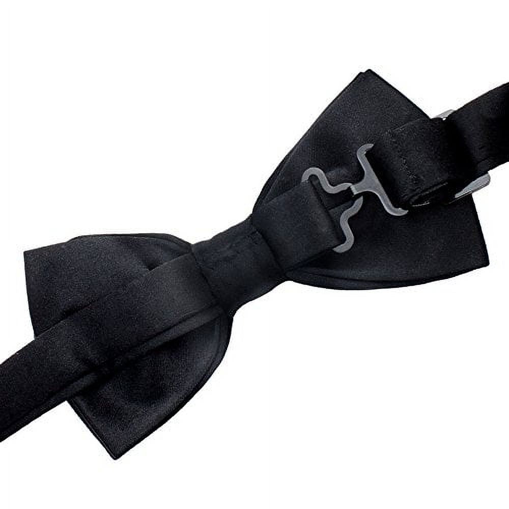 Formal Black Casino & Poker Dealer Pre-tied Adjustable Bow Tie