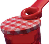 Brix JarKey Original Easy Jar Key Opener, Set of 2, Red - Side View