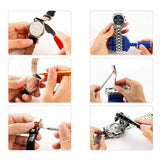 Lightweight Watch Repair Tools & Kits with Carrying Case & Hammer, 147 Pieces