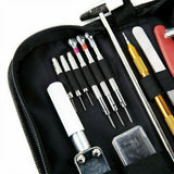 Lightweight Watch Repair Tools & Kits with Carrying Case & Hammer, 147 Pieces - 45-Degree Angle