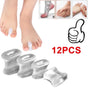Silicone Gel Toe Separator Orthotics Bunion Toes Spacer Pain Reliever 12Pcs