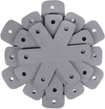 Pot Pan Protectors, Set of 12 and 4 Different Sizes, Larger & Thicker Pan Pot Separator Pads for Stacking and Protecting Your Cookware Cyan Gray