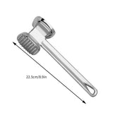 Stainless Steel Meat Mallet Tenderizer, Heavy Duty Mallet Tools Chicken Pounder, Steak Pork Kitchen Tool Silver