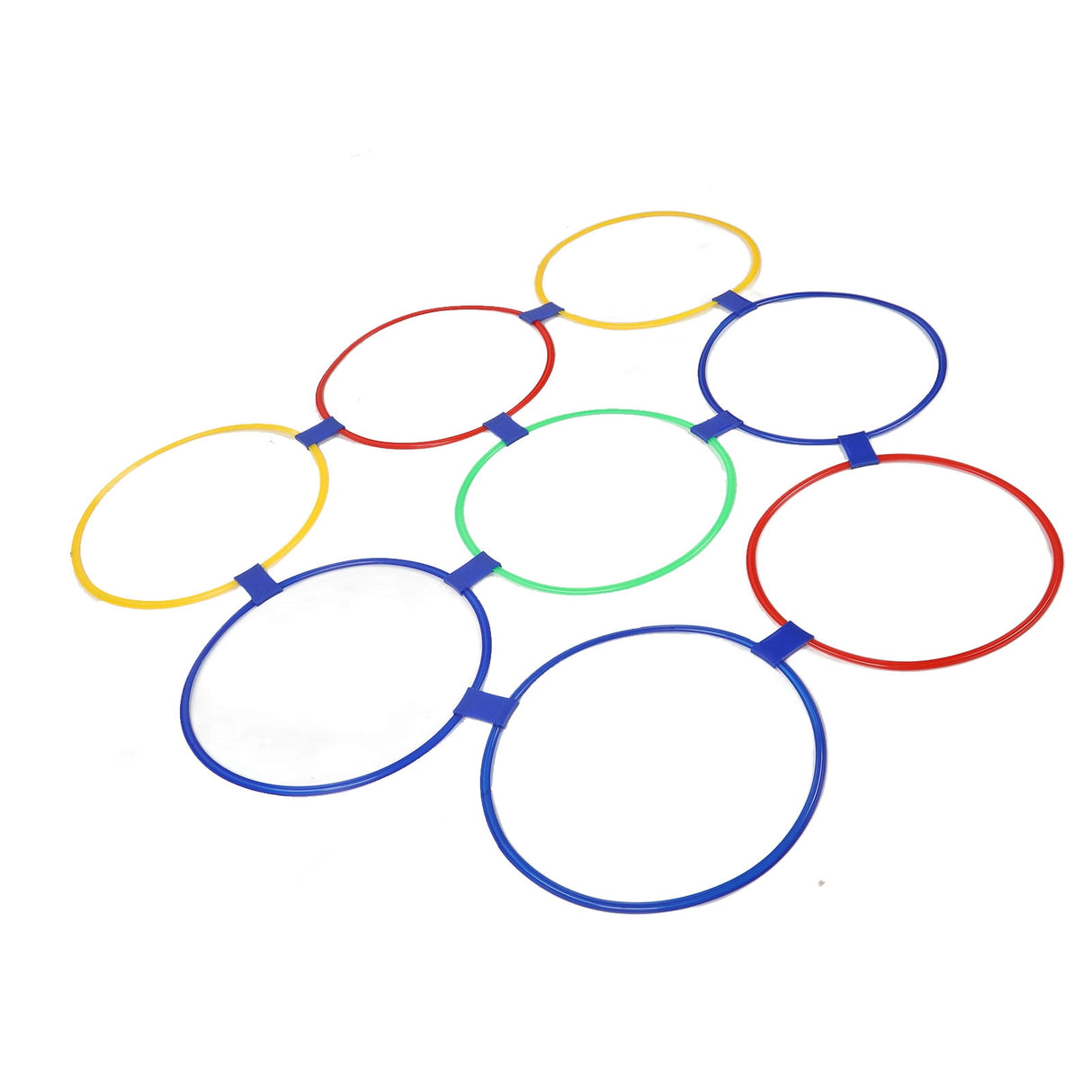 10PCS Kids Exercise Hoops Jumping Hopscotch Game Rings for Sensory Training Physical Fitness Dia 47cm / 18.5in
