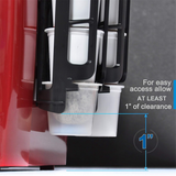 2pcs Coffee Pod Holder Side Mount for K Cup Pods Dispenser for Single- Coffee Makers Black - Close-Up Angle