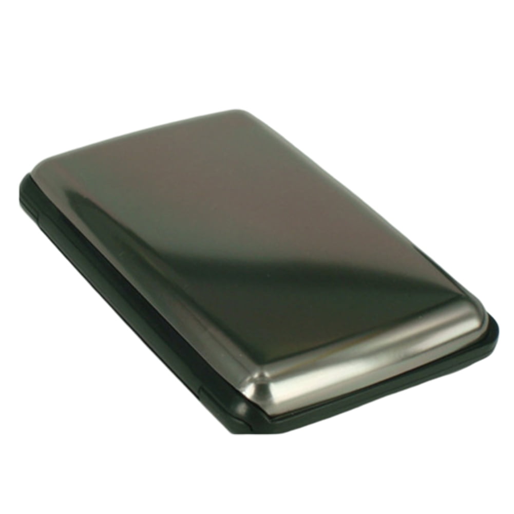 Waterproof 6 Slots RFID Blocking Credit Card Protector Aluminum ID Case Hard Shell Business Card Holder Metal Wallet for Men or Women Grey