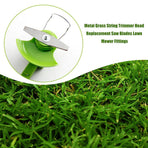 5 PCS Weed Wacker Eater Metal Blades, Universal Grass String Trimmer attachments Silver