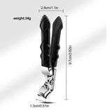 Nail Clippers, Long Handle Ergonomic Angled Head Senior Toenail Clipper, Toe Nail Clippers for Thick Nails, Ultra Sharp Stainless Nail Clipper with Catcher for Men Women Multicolor