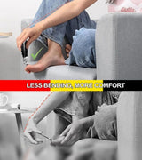 Nail Clippers, Long Handle Ergonomic Angled Head Senior Toenail Clipper, Toe Nail Clippers for Thick Nails, Ultra Sharp Stainless Nail Clipper with Catcher for Men Women Multicolor