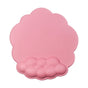 Ergonomic Mouse Pad with Wrist Support Cute Cloud Shape Wrist Pad Memory Cotton Keyboard Hand Rest Non Slip Wrist Pad Non-Slip Mousepad for Computer Laptop as the picture shows