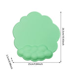 Ergonomic Mouse Pad with Wrist Support Cute Cloud Shape Wrist Pad Memory Cotton Keyboard Hand Rest Non Slip Wrist Pad Non-Slip Mousepad for Computer Laptop as the picture shows