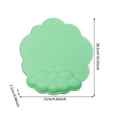 Ergonomic Mouse Pad with Wrist Support Cute Cloud Shape Wrist Pad Memory Cotton Keyboard Hand Rest Non Slip Wrist Pad Non-Slip Mousepad for Computer Laptop as the picture shows - Front View