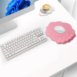Ergonomic Mouse Pad with Wrist Support Cute Cloud Shape Wrist Pad Memory Cotton Keyboard Hand Rest Non Slip Wrist Pad Non-Slip Mousepad for Computer Laptop as the picture shows - 45-Degree Angle