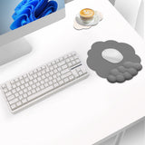 Ergonomic Mouse Pad with Wrist Support Cute Cloud Shape Wrist Pad Memory Cotton Keyboard Hand Rest Non Slip Wrist Pad Non-Slip Mousepad for Computer Laptop as the picture shows - Rear View