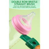 Bottle Brush, 14 Inch Long Handle Water Bottle Scrubbing Brush, Built for Cleaning Sport Bottles, Water Bottles, Coffee Mugs, Wine Decanters, Tea Kettles Green