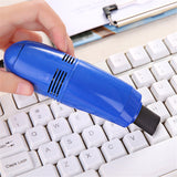 Desk Vacuum Cleaner Mini, Handheld Computer Keyboard Vacuum, Portable Small Cleaning Brush Clean Piano, Keyboard, Computer, Car Etc yellow, green, black, rose red