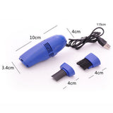 Desk Vacuum Cleaner Mini, Handheld Computer Keyboard Vacuum, Portable Small Cleaning Brush Clean Piano, Keyboard, Computer, Car Etc yellow, green, black, rose red