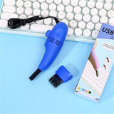Desk Vacuum Cleaner Mini, Handheld Computer Keyboard Vacuum, Portable Small Cleaning Brush Clean Piano, Keyboard, Computer, Car Etc yellow, green, black, rose red