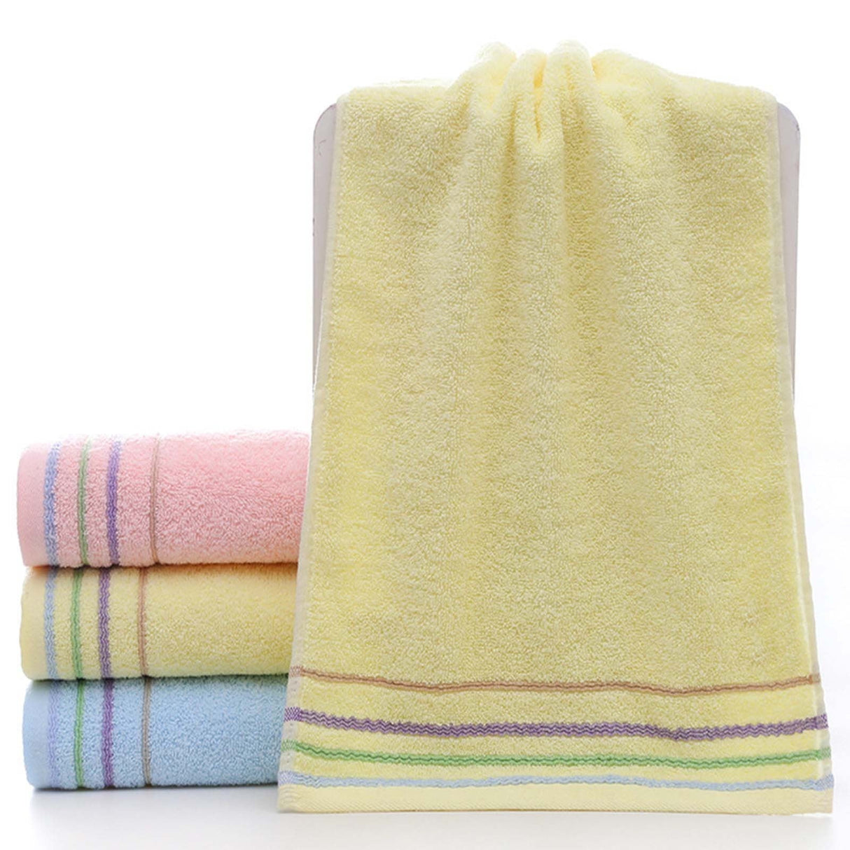 Hand Towels, 10x20" Super Soft & Absorbent Solid Color Quick Dry Microfiber Cotton Towels, Thicken Hand Towels for Bathroom, Kitchen, Hotel, Pool, Daily Use, Towels J
