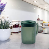 Juice Pitcher with Lids for Fridge, Water Jug for Teas, Juices & Iced Beverages - Fridge & Dishwasher Safe C - 45-Degree Angle