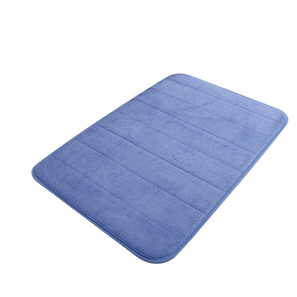 Soft Absorbent Bath Mat Non Slip Bathroom Rugs Quick Dry Washable Bathroom Rug for Home Bathroom Entrance Shower Floor 20 x 32 Inch Blue