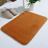Soft Absorbent Bath Mat Non Slip Bathroom Rugs Quick Dry Washable Bathroom Rug for Home Bathroom Entrance Shower Floor 20 x 32 Inch Brown