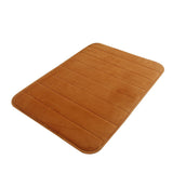 Soft Absorbent Bath Mat Non Slip Bathroom Rugs Quick Dry Washable Bathroom Rug for Home Bathroom Entrance Shower Floor 20 x 32 Inch Brown - Side View