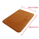 Soft Absorbent Bath Mat Non Slip Bathroom Rugs Quick Dry Washable Bathroom Rug for Home Bathroom Entrance Shower Floor 20 x 32 Inch Brown