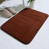 Soft Absorbent Bath Mat Non Slip Bathroom Rugs Quick Dry Washable Bathroom Rug for Home Bathroom Entrance Shower Floor 20 x 32 Inch Coffee