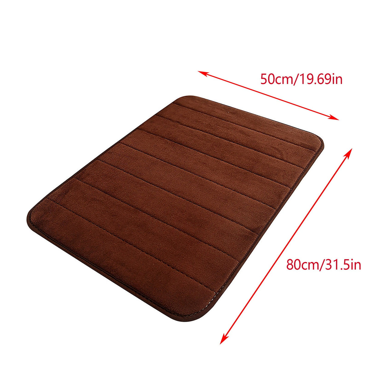 Soft Absorbent Bath Mat Non Slip Bathroom Rugs Quick Dry Washable Bathroom Rug for Home Bathroom Entrance Shower Floor 20 x 32 Inch Coffee