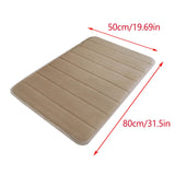 Soft Absorbent Bath Mat Non Slip Bathroom Rugs Quick Dry Washable Bathroom Rug for Home Bathroom Entrance Shower Floor 20 x 32 Inch Khaki