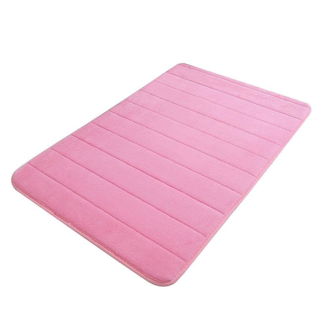 Soft Absorbent Bath Mat Non Slip Bathroom Rugs Quick Dry Washable Bathroom Rug for Home Bathroom Entrance Shower Floor 20 x 32 Inch Pink