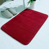 Soft Absorbent Bath Mat Non Slip Bathroom Rugs Quick Dry Washable Bathroom Rug for Home Bathroom Entrance Shower Floor 20 x 32 Inch Red