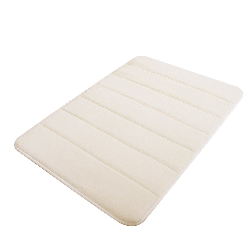 Soft Absorbent Bath Mat Non Slip Bathroom Rugs Quick Dry Washable Bathroom Rug for Home Bathroom Entrance Shower Floor 20 x 32 Inch White