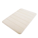 Soft Absorbent Bath Mat Non Slip Bathroom Rugs Quick Dry Washable Bathroom Rug for Home Bathroom Entrance Shower Floor 20 x 32 Inch White - Side View