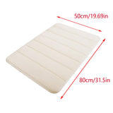 Soft Absorbent Bath Mat Non Slip Bathroom Rugs Quick Dry Washable Bathroom Rug for Home Bathroom Entrance Shower Floor 20 x 32 Inch White
