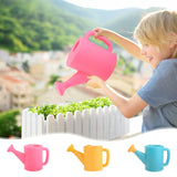 Watering Can 700ml Plastic Kids Watering Can Light-Weight Watering Can Indoor Plants for Artificial Plants Outdoor Garden Flowers Live Plants, Sturdy Gardening Watering Can for Kids Pink