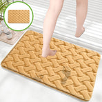 Bathroom Rugs, Extra Soft Absorbent Bath Rugs, 15.7"x23.6" Quicker Dry Washable Bath Mat for Bathroom, Tub and Shower, Non-Slip Bathroom Rug Yellow