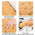 Bathroom Rugs, Extra Soft Absorbent Bath Rugs, 15.7"x23.6" Quicker Dry Washable Bath Mat for Bathroom, Tub and Shower, Non-Slip Bathroom Rug Yellow
