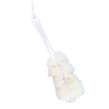 Back Scrubber for Shower, Soft Loofah with Handle, Fluffyies Loofah on a Stick, Exfoliating Shower Sponge with Handle, Bath Brush, Shower Sponge Loofah Back Scrubber Clear