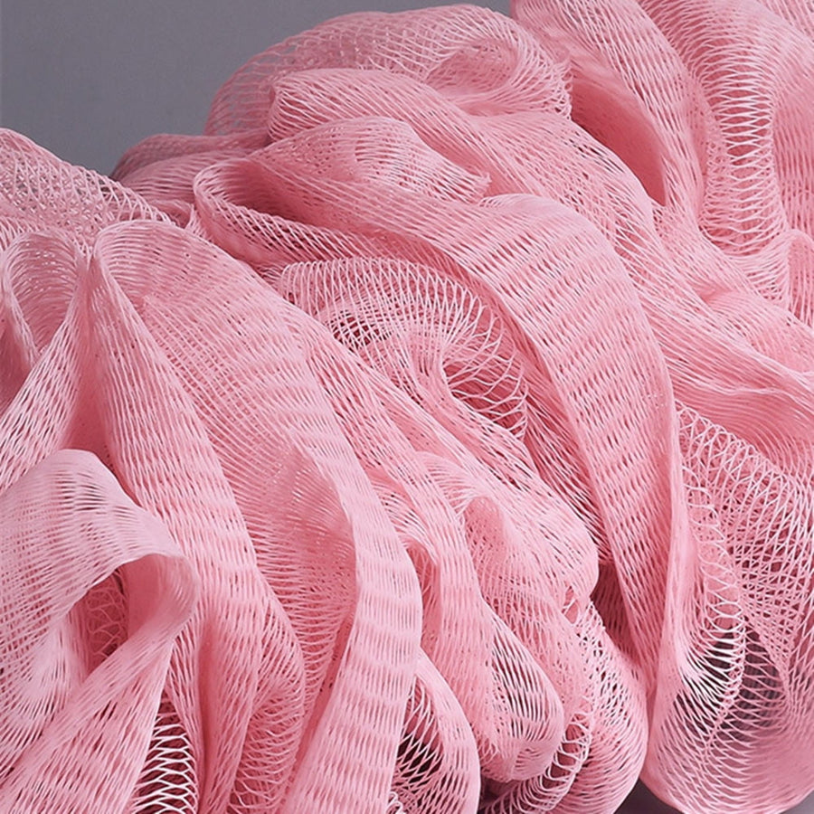 Back Scrubber for Shower, Soft Loofah with Handle, Fluffyies Loofah on a Stick, Exfoliating Shower Sponge with Handle, Bath Brush, Shower Sponge Loofah Back Scrubber Pink